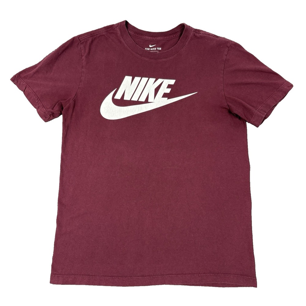 The Nike Tee Maroon Burgandy Men's Size Small‎ Casual Workout Lifting Running